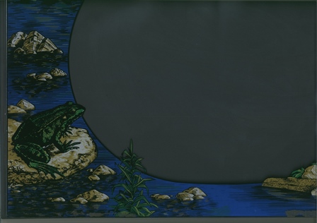 Zaccaria Frogger monitor glass scan - bottom left